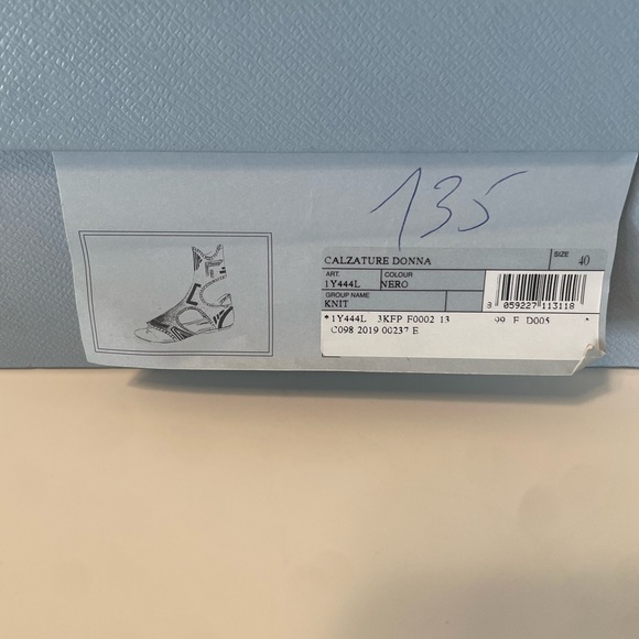 Black Prada sandals size 40 - Picture 7 of 8